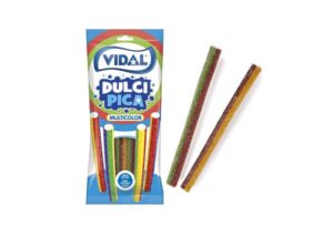 Kummik."DULCI PICA/SOUR RAINBOW PENCILS" 100g*14tk