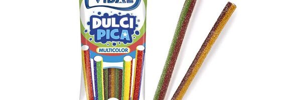 Kummik."DULCI PICA/SOUR RAINBOW PENCILS" 100g*14tk