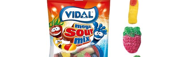 9025 Kummikomm "MEGA SOUR MIX" 100g*14tk