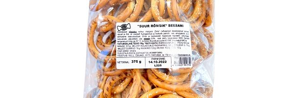 Pakitud „SUUR RÕNGIK“ Seesami 375g*16tk