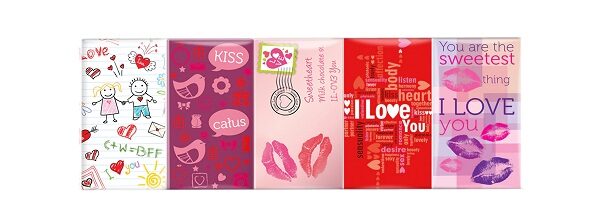 8061 Sokolaad "I LOVE YOU" (5sok) 75g*20tk