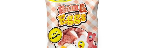 8216 Kummikomm "HAM & EGGS" 200g*16tk