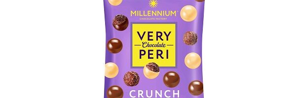 Millennium Very Peri crunch in milk and white chocolate with coconut 80g