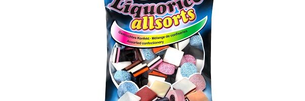 Kummikomm "LIQUORICE ALLSORTS" 400g*12tk