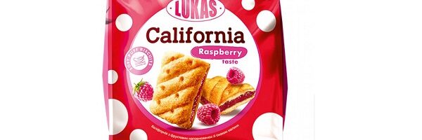 Pakitud Küpsis "CALIFORNIA" Vaarika 150g*12tk