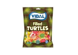 Täidisega kilpkonnakujulised kummikommid