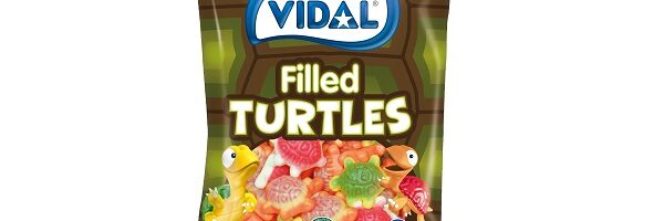 Täidisega kilpkonnakujulised kummikommid